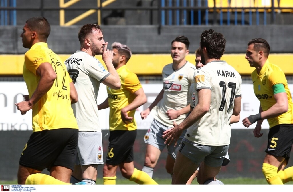 Άρης-ΑΕΚ: Από την άσπρη βούλα το γκολ του Τάνκοβιτς - Η φάση με το πέναλτι (video)