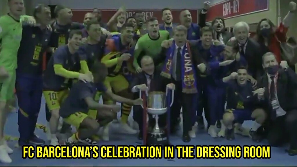 Μπαρτσελόνα: Τα... έσπασαν για την κούπα - Τρελό πάρτι από τους«μπλαουγκράνα» (photos+video)