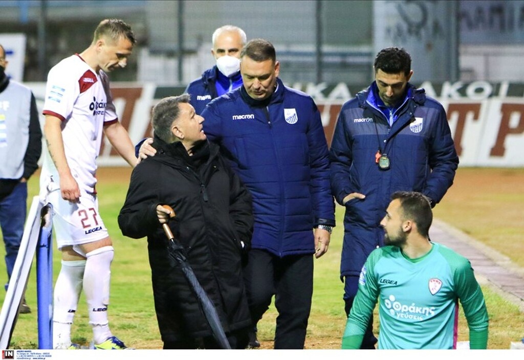 Λαμία-ΑΕΛ: Ένταση του Τσόσιτς με τον διαιτητή και κόκκινη στον Κούγια! (video)