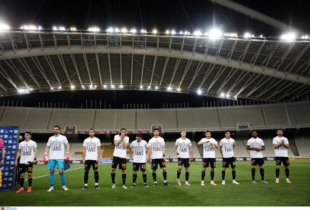 ΑΕΚ-Παναθηναϊκός: Μήνυμα για την European Super League - Tα μπλουζάκια των παικτών της Ένωσης