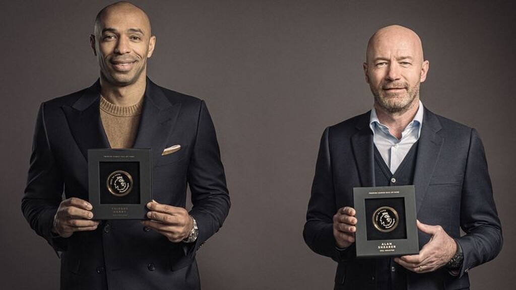 Premier League: Σίρερ και Ανρί οι πρώτοι παίκτες στο Hall of Fame (photos+video)