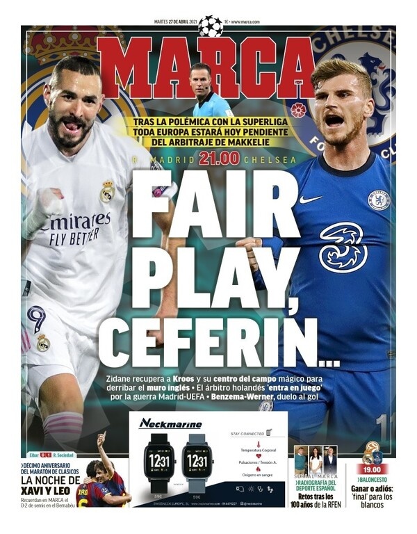 Ρεάλ Μαδρίτης-Τσέλσι: Φόβοι της «βασίλισσας» για... αντίποινα από UEFA