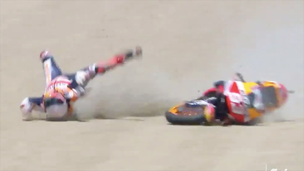 Moto GP: Νέο ατύχημα για Μαρκέθ - Τρομακτικές εικόνες (photos+video)