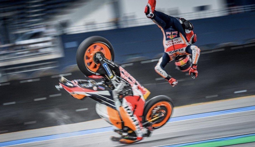 Moto GP: Νέο ατύχημα για Μαρκέθ - Τρομακτικές εικόνες (photos+video)
