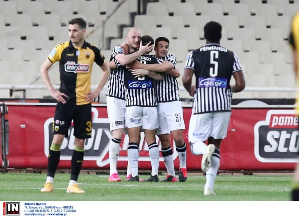ΑΕΚ-ΠΑΟΚ: Ασπρόμαυρο ξέσπασμα και 0-2 - Δύο γκολ σε 4 λεπτά (photos+videos)