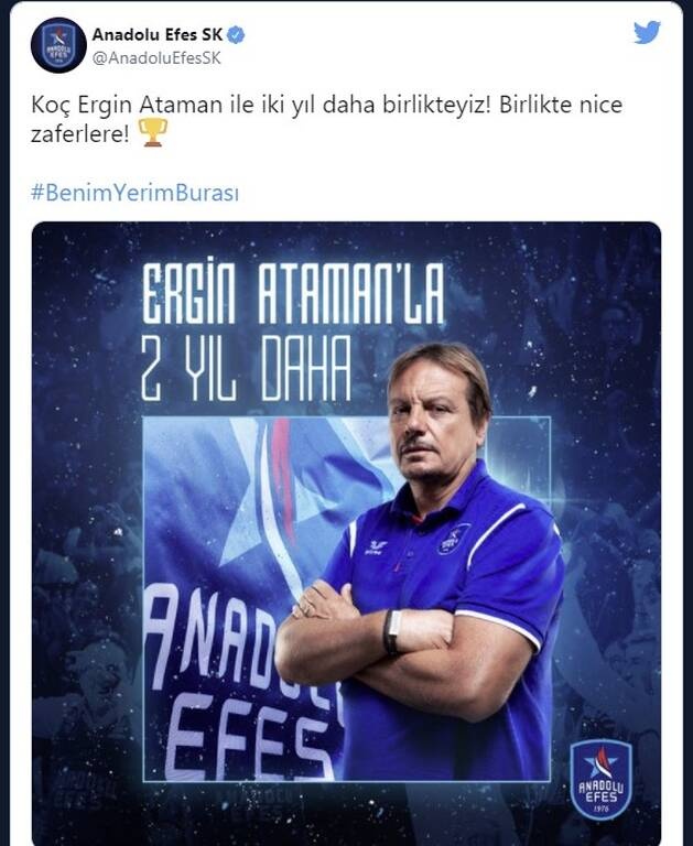 Αναντολού Εφές: Στο «τιμόνι» για δυο ακόμη χρόνια ο Αταμάν