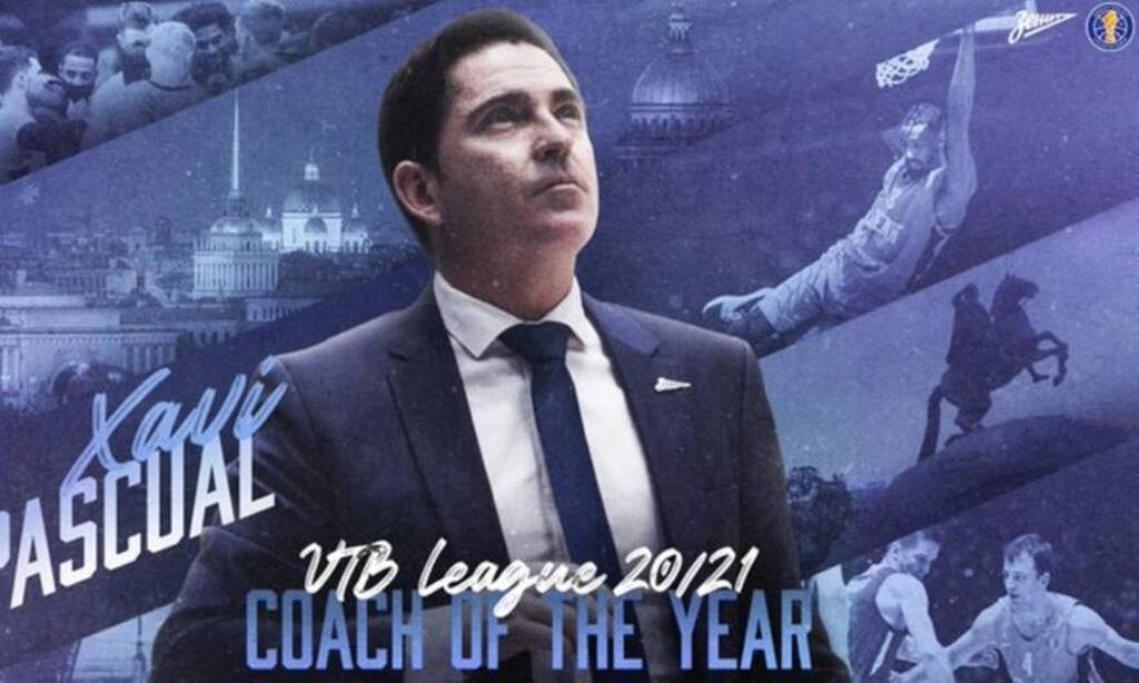 Ζενίτ Αγ. Πετρούπολης: Κορυφαίος προπονητής της VTB ο Πασκουάλ