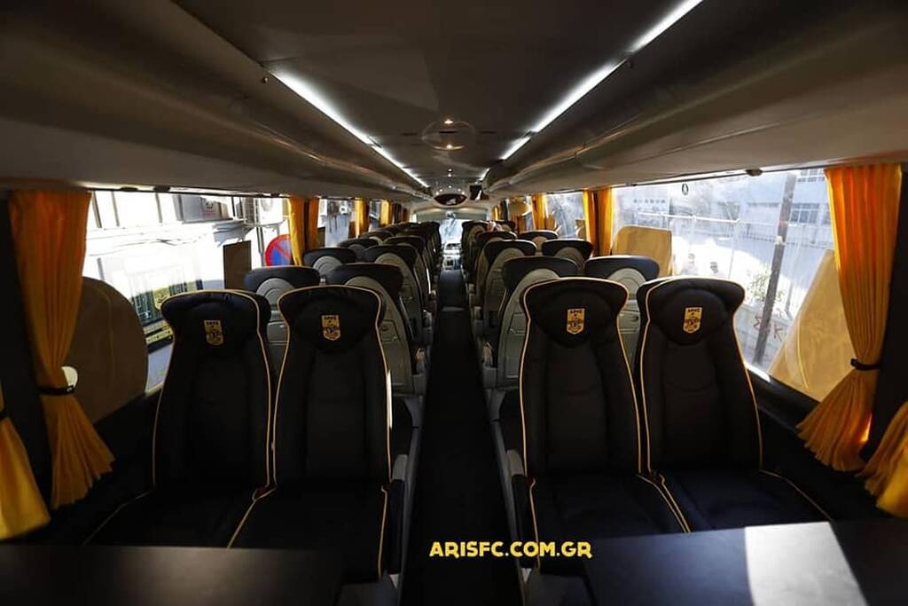 ΠΑΟΚ-Άρης: Τα πηγαδάκια των αιωνίων αντιπάλων και το νέο πούλμαν των «κίτρινων» (photos)