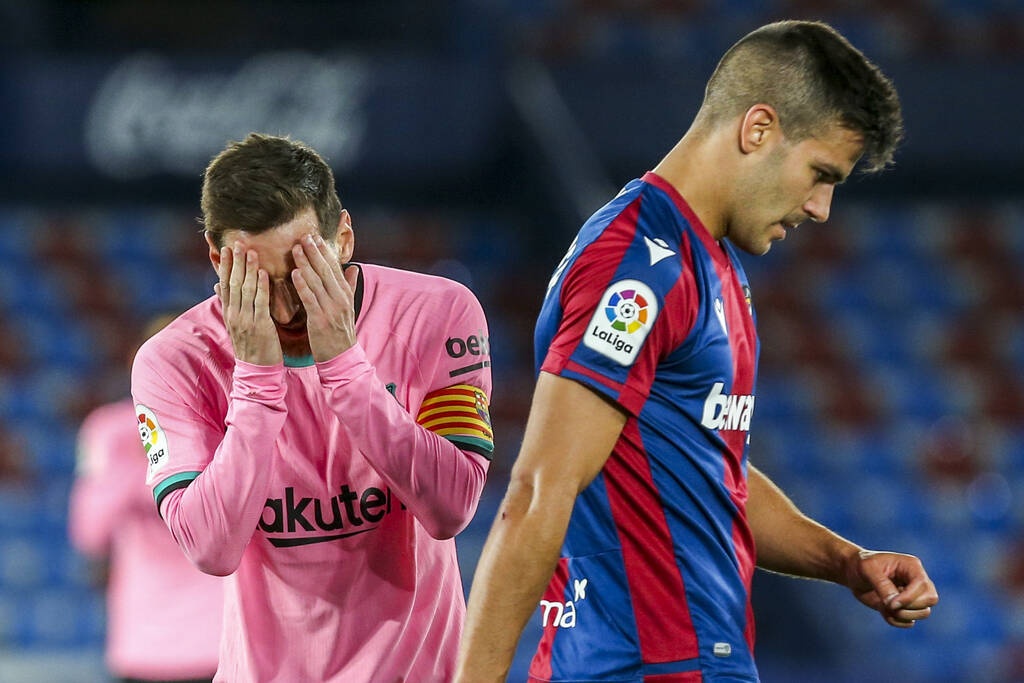 La Liga: «Σφαλιάρα» της Λεβάντε στην Μπαρτσελόνα - Δυσκολεύει η κατάκτηση του πρωταθλήματος