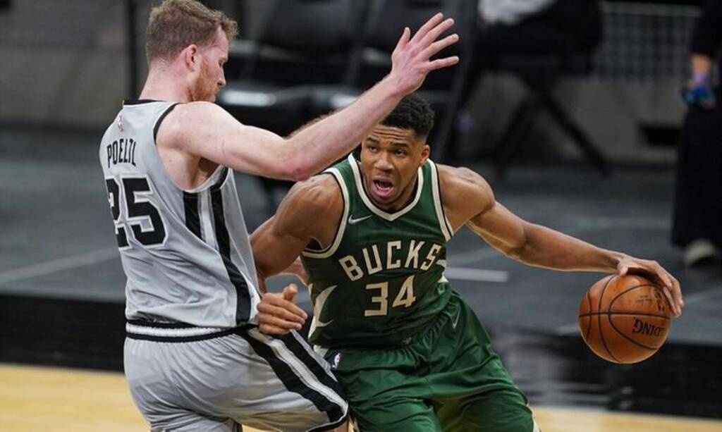 NBA: Βαριά ήττα για Μπακς από Σπερς - Πάλευε μόνος ο Γιάννης (photos+video)