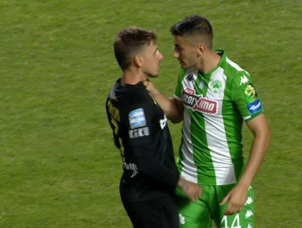 Άρης-Παναθηναϊκός: Απευθείας κόκκινη ο Πούγγουρας - Χτύπησε εκτός φάσης τον Μαντσίνι (video)