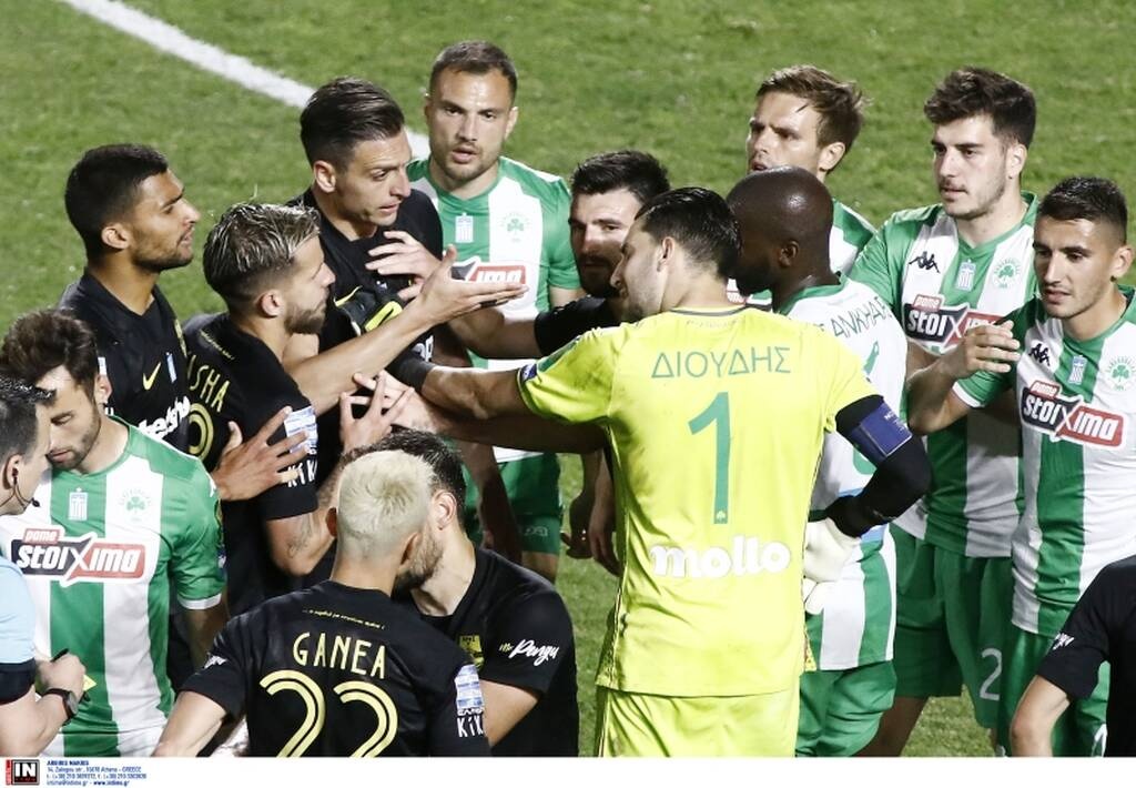 Άρης-Παναθηναϊκός: Απευθείας κόκκινη ο Πούγγουρας - Χτύπησε εκτός φάσης τον Μαντσίνι (video)