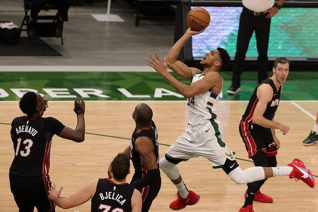 NBA: Μήνυμα σε Χιτ από Μπακς - Εντυπωσιακός Γιάννης (photos+video)