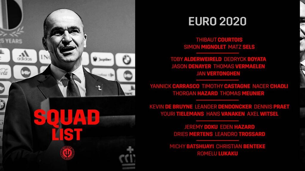Euro 2020: Ανακοίνωσε τους εκλεκτούς ο Μαρτίνεθ - Η αποστολή του Βελγίου (photos)