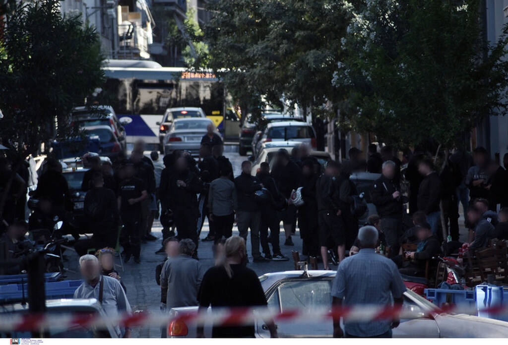 Οπαδοί του ΠΑΟΚ στην Ομόνοια