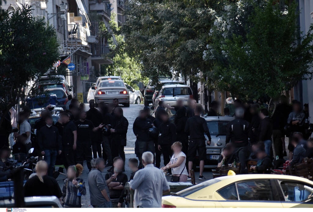 Οπαδοί του ΠΑΟΚ στην Ομόνοια