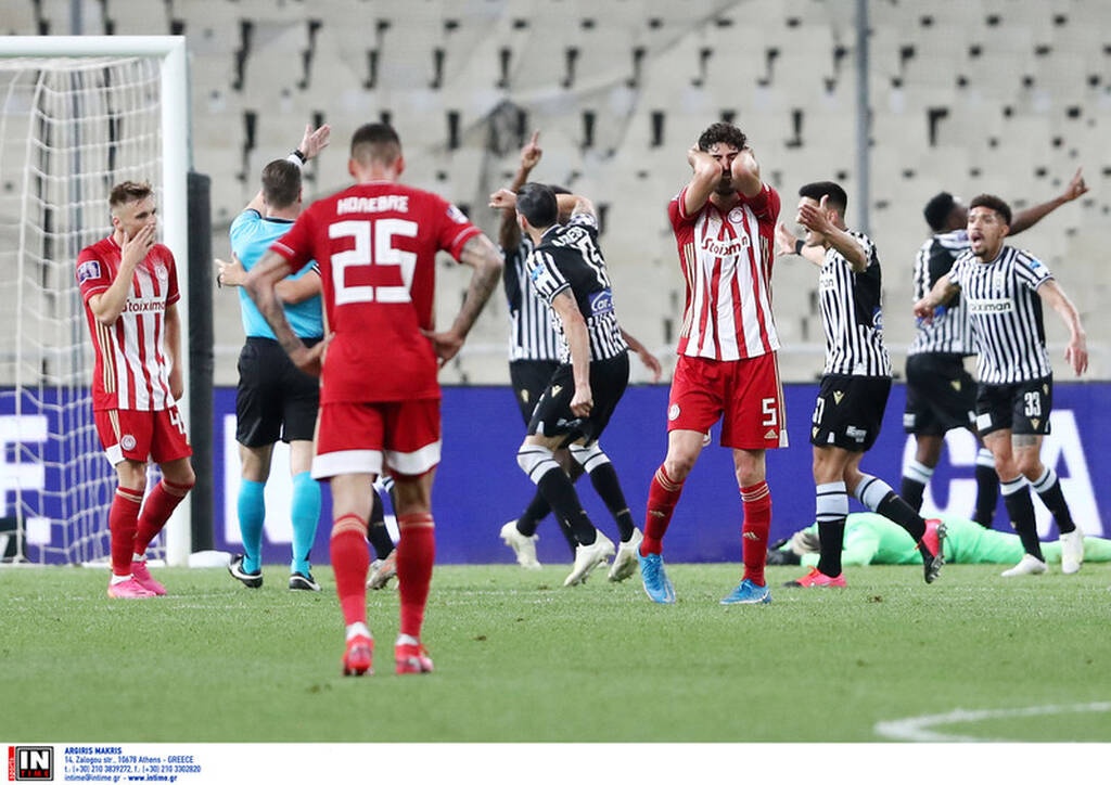 Ολυμπιακός-ΠΑΟΚ: Τρέλα με τη λήξη στον «Δικέφαλο» - Λυγμούς για Πάμπλο και παίκτες! (video+photos)
