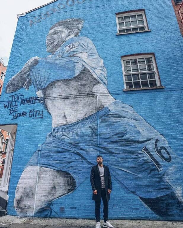 Μάντσεστερ Σίτι: Το εκπληκτικό γκράφιτι για τον Αγουέρο! (Photos)