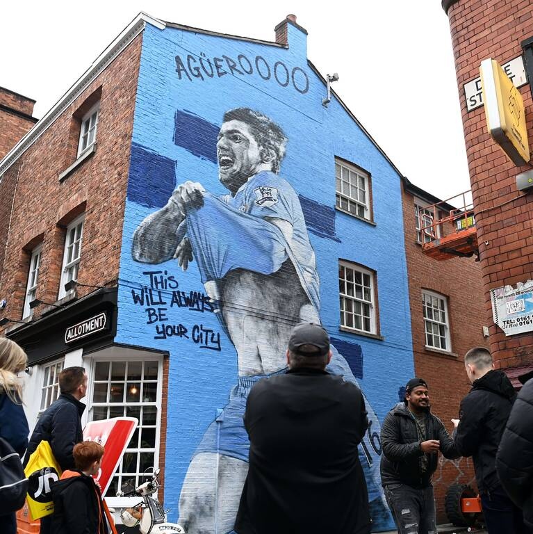 Μάντσεστερ Σίτι: Το εκπληκτικό γκράφιτι για τον Αγουέρο! (Photos)