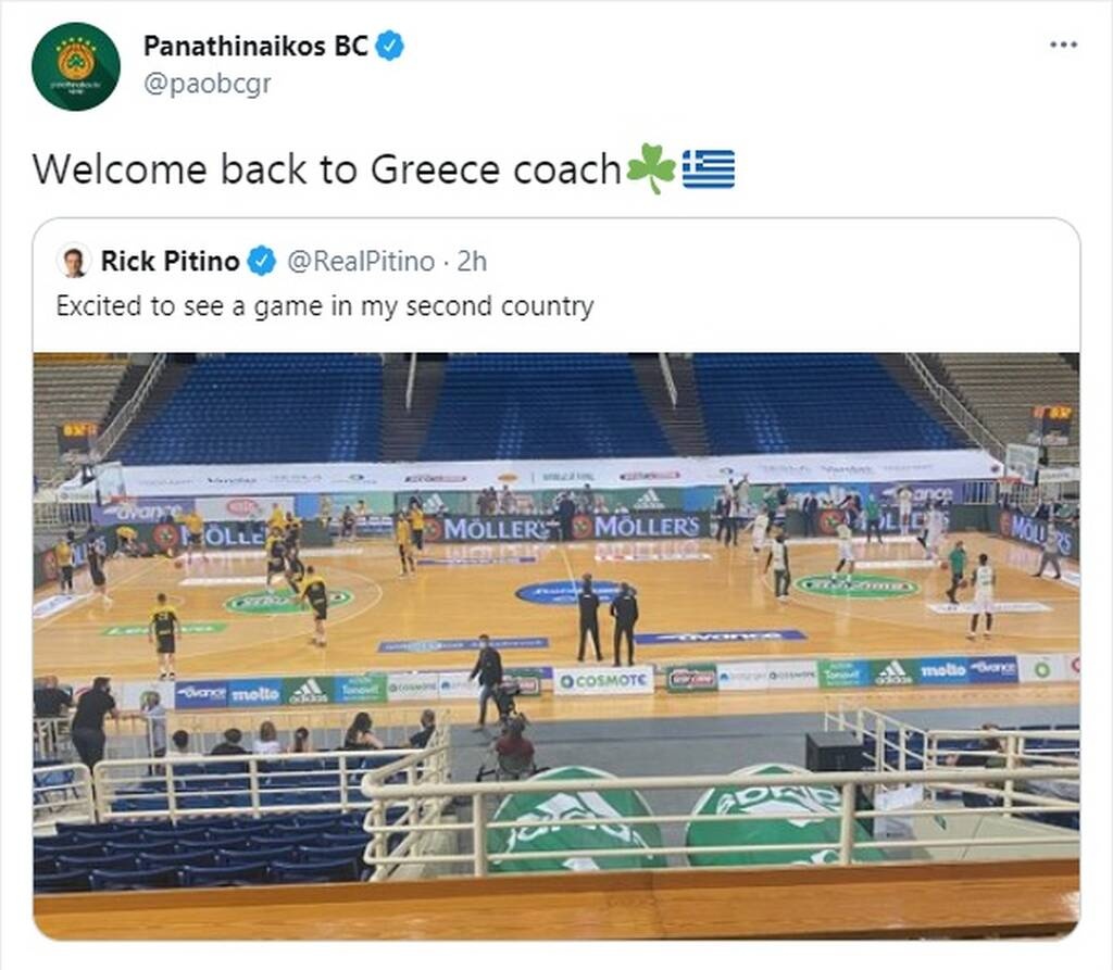 Παναθηναϊκός: Το μήνυμα στον Ρικ Πιτίνο (photo)