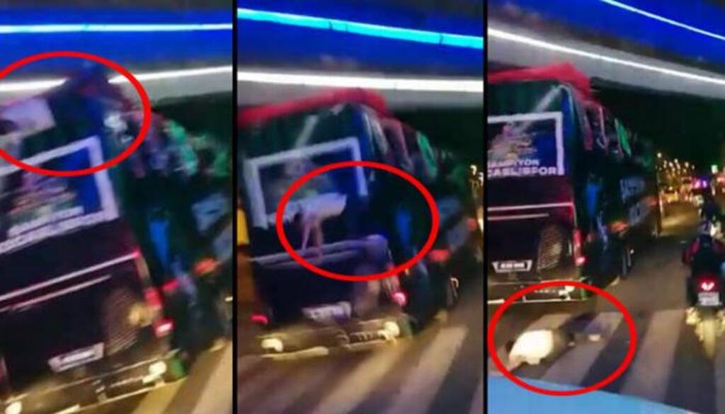 Παραλίγο θρήνος σε πανηγυρισμούς στην Τουρκία: Παίκτης έπεσε από το πούλμαν (photos+video)