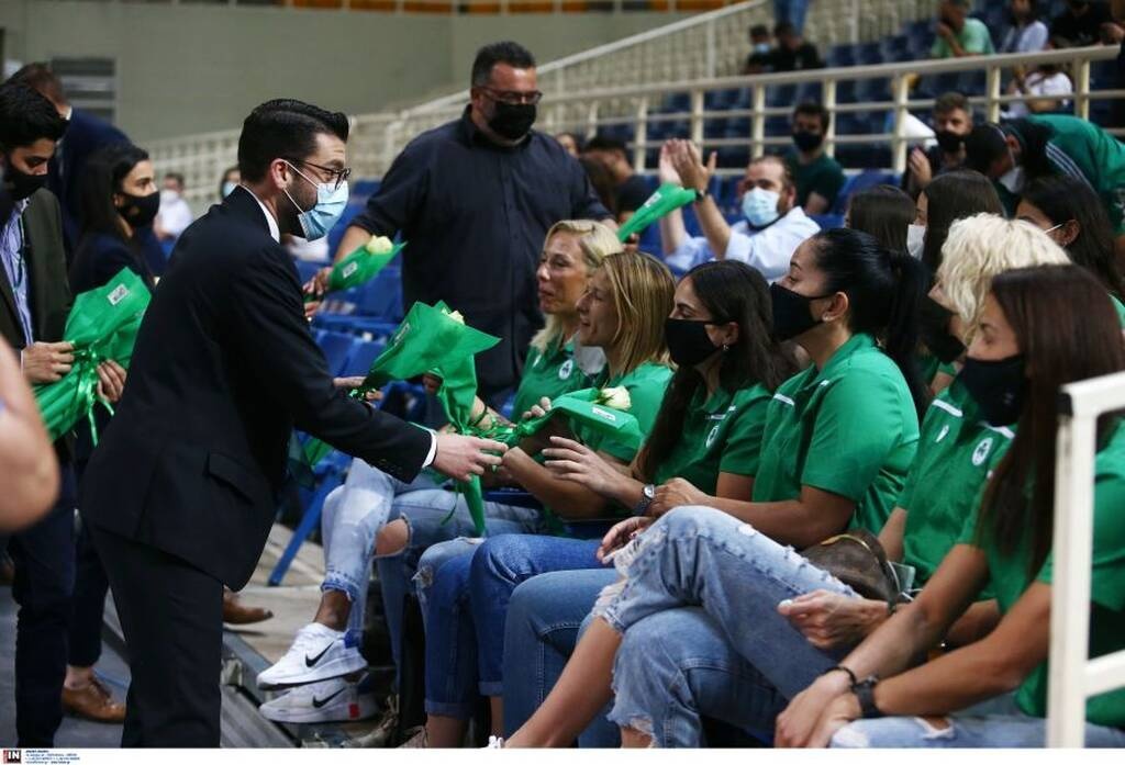 Παναθηναϊκός ΟΠΑΠ-Λαύριο: Τίμησε τις «πράσινες» θριαμβεύτριες η ΚΑΕ (photos)