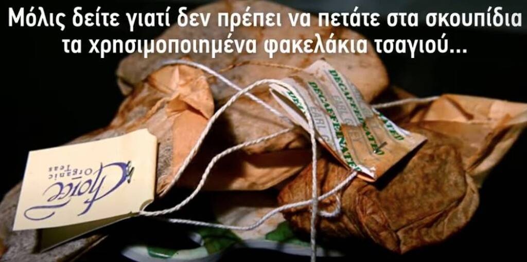 Έθαψε φακελάκια τσαγιού στον κήπο - Δείτε τον απίστευτο λόγο (photos)