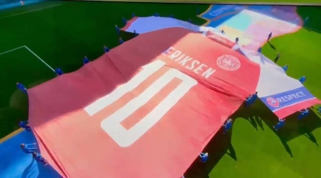 Euro 2020 Δανία-Βέλγιο: Στο πλευρό του Έρικσεν και η UEFA (video+photos)