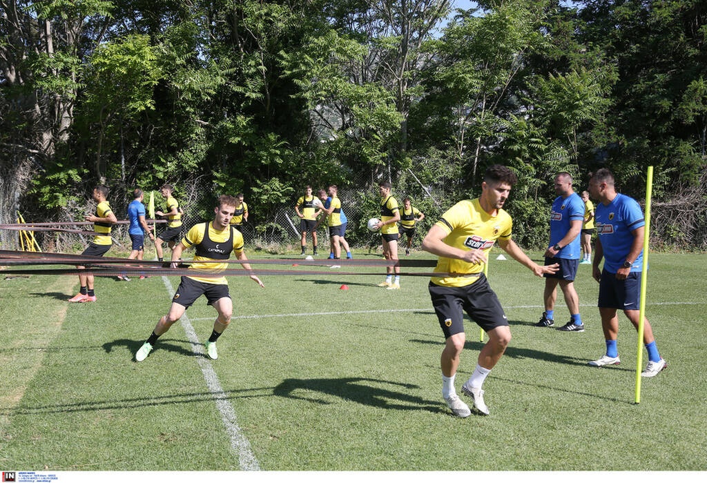 ΑΕΚ: Τρέξιμο και παιχνίδια με μπάλα (photos+video)