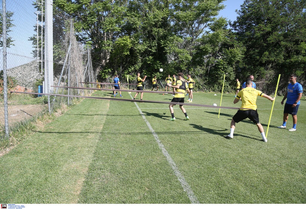 ΑΕΚ: Τρέξιμο και παιχνίδια με μπάλα (photos+video)