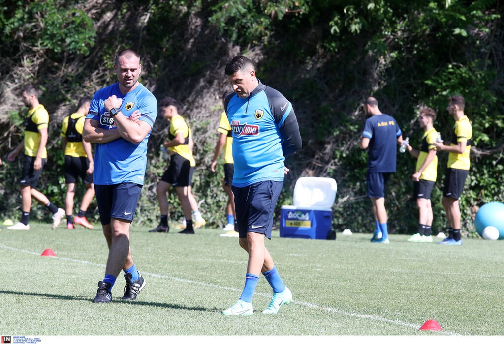 ΑΕΚ: Τρέξιμο και παιχνίδια με μπάλα (photos+video)