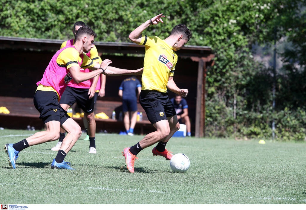 ΑΕΚ: Τρέξιμο και παιχνίδια με μπάλα (photos+video)