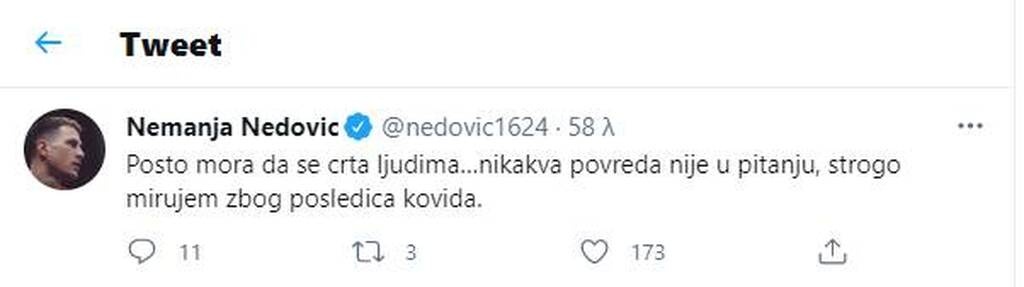 Νεμάνια Νέντοβιτς: Το ξεκάθαρο μήνυμα του Σέρβου για την κατάστασή του (photos)