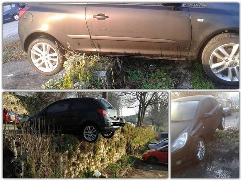 Πάρκαρε το αμάξι στον... αέρα και έγινε Viral!