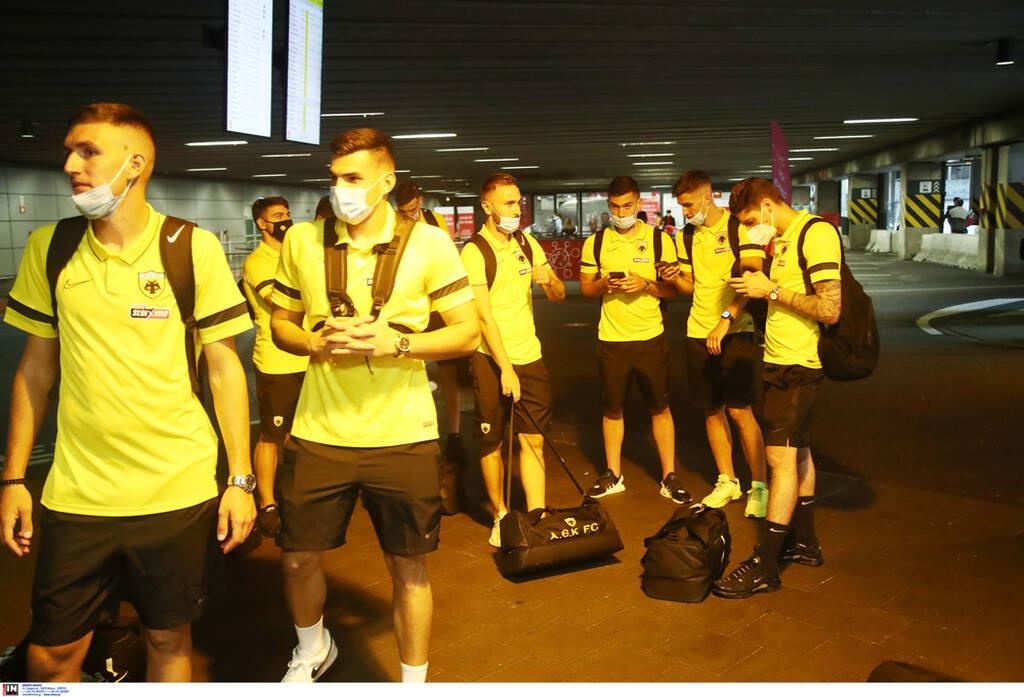 ΑΕΚ: H άφιξη στις Βρυξέλλες (photos)