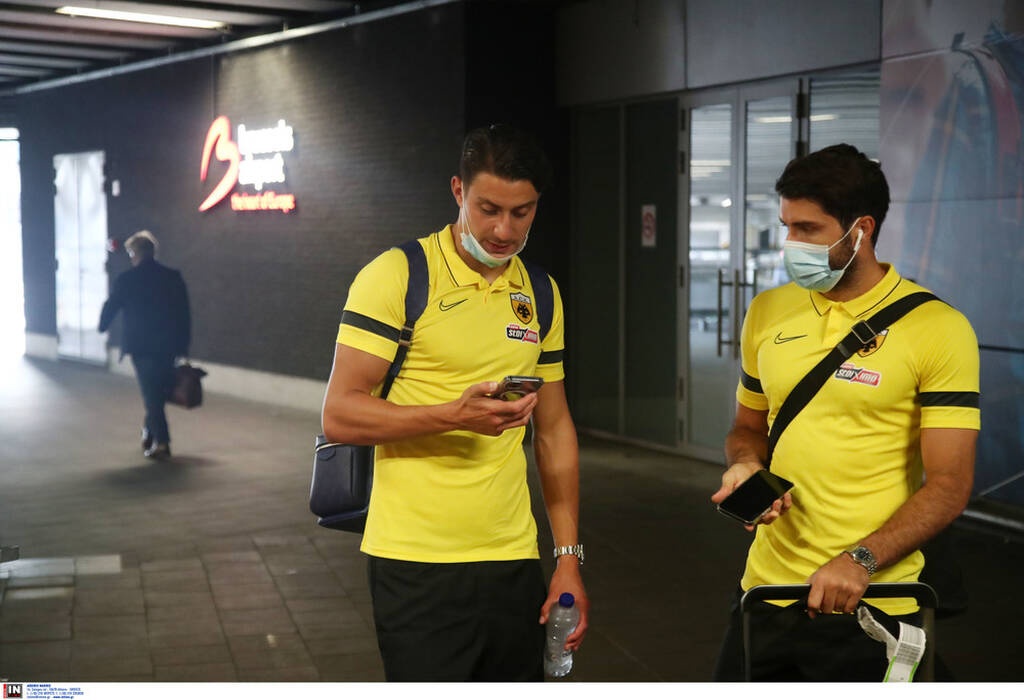 ΑΕΚ: H άφιξη στις Βρυξέλλες (photos)