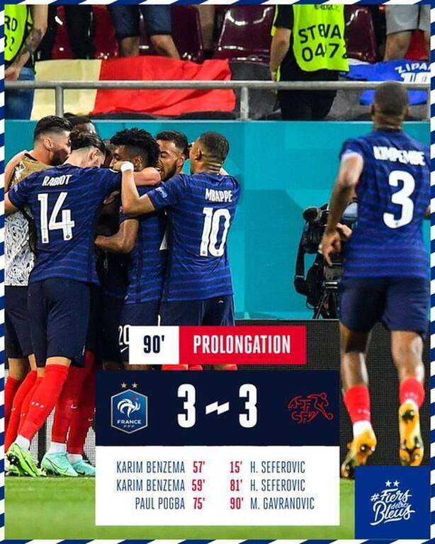 Euro 2020: Γαλλία-Ελβετία 3-3