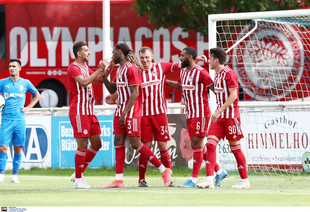 Ολυμπιακός-Κραϊόβα: Οβίδα του Χασάν στο δοκάρι - Έκανε το 2-0 ο Εμβιλά! (video+photos)