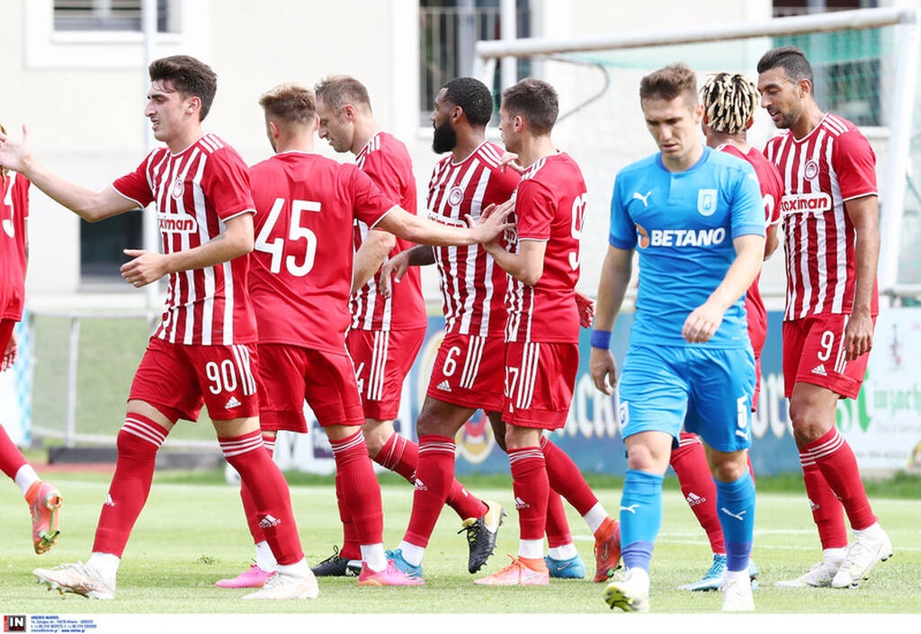 Ολυμπιακός-Κραϊόβα: Οβίδα του Χασάν στο δοκάρι - Έκανε το 2-0 ο Εμβιλά! (video+photos)