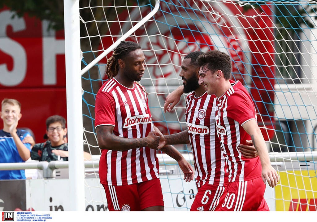 Ολυμπιακός-Κραϊόβα: Οβίδα του Χασάν στο δοκάρι - Έκανε το 2-0 ο Εμβιλά! (video+photos)