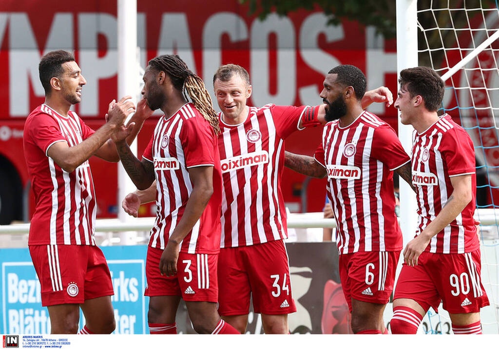 Ολυμπιακός-Κραϊόβα: Οβίδα του Χασάν στο δοκάρι - Έκανε το 2-0 ο Εμβιλά! (video+photos)