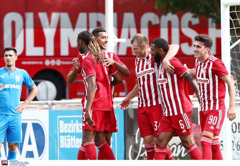 Ολυμπιακός-Κραϊόβα: Οβίδα του Χασάν στο δοκάρι - Έκανε το 2-0 ο Εμβιλά! (video+photos)