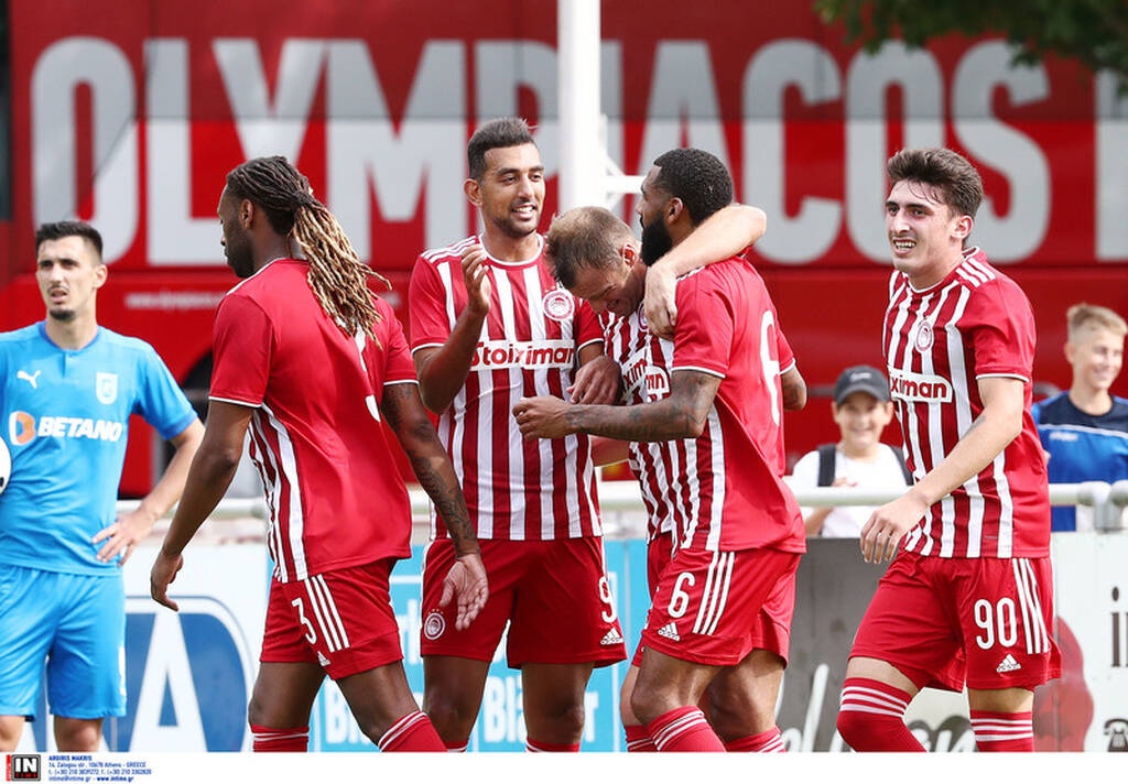 Ολυμπιακός-Κραϊόβα: Οβίδα του Χασάν στο δοκάρι - Έκανε το 2-0 ο Εμβιλά! (video+photos)