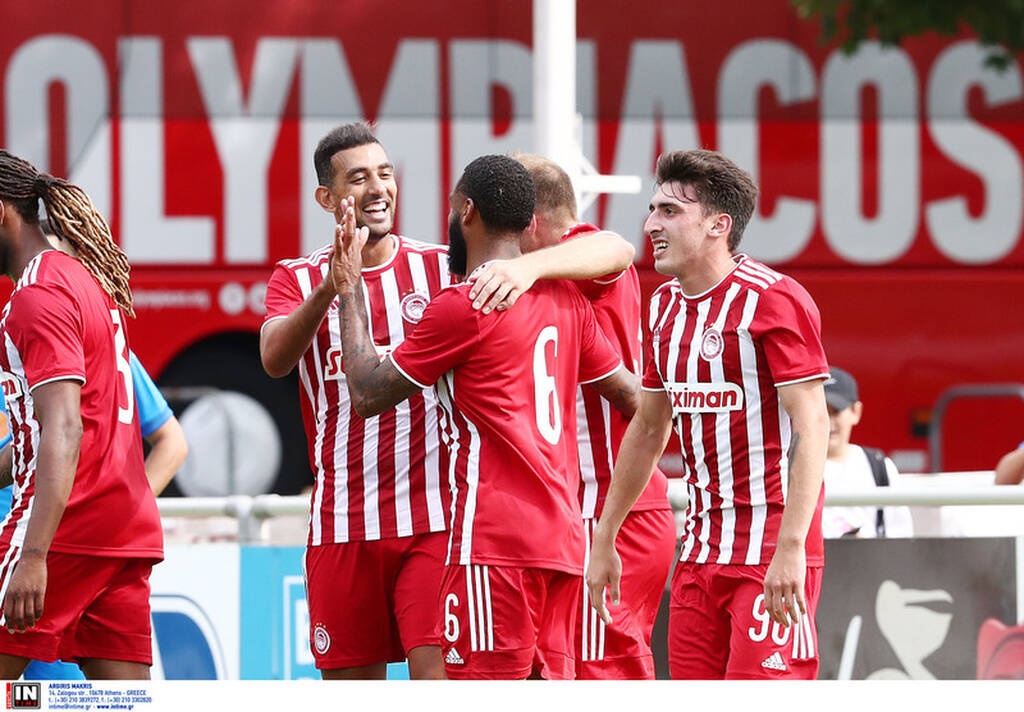 Ολυμπιακός-Κραϊόβα: Οβίδα του Χασάν στο δοκάρι - Έκανε το 2-0 ο Εμβιλά! (video+photos)