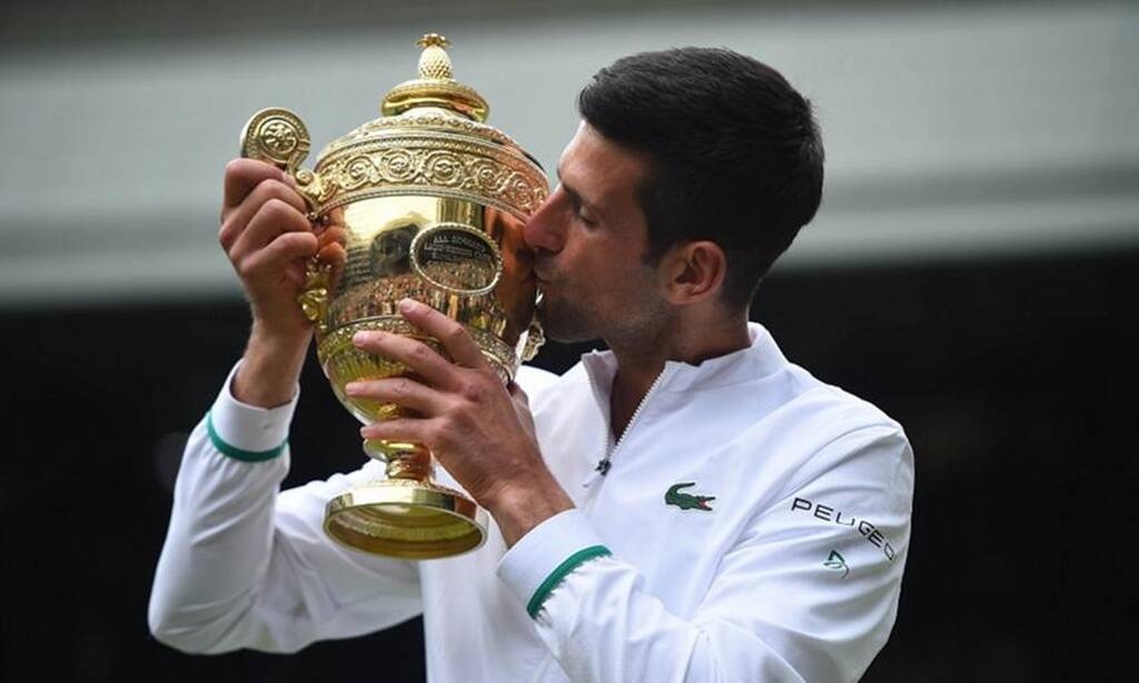 Τζόκοβιτς: Πήρε το 6ο του Wimbledon, αλλά το σκέφτεται για Τόκιο (photos)
