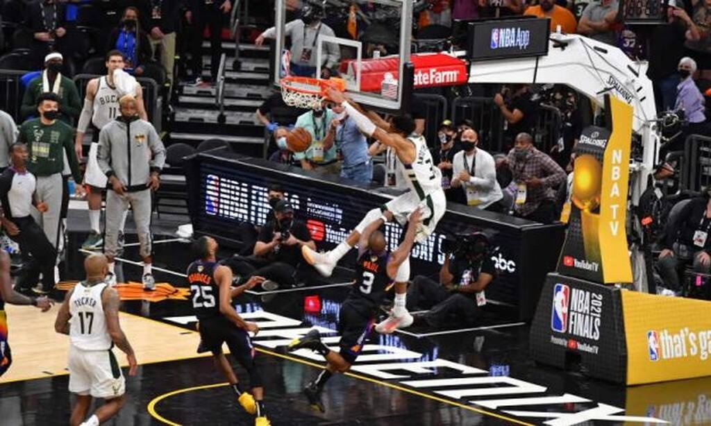 NBA: Οι ιστορικές επιδόσεις του Γιάννη Αντετοκούνμπο (photos+video)