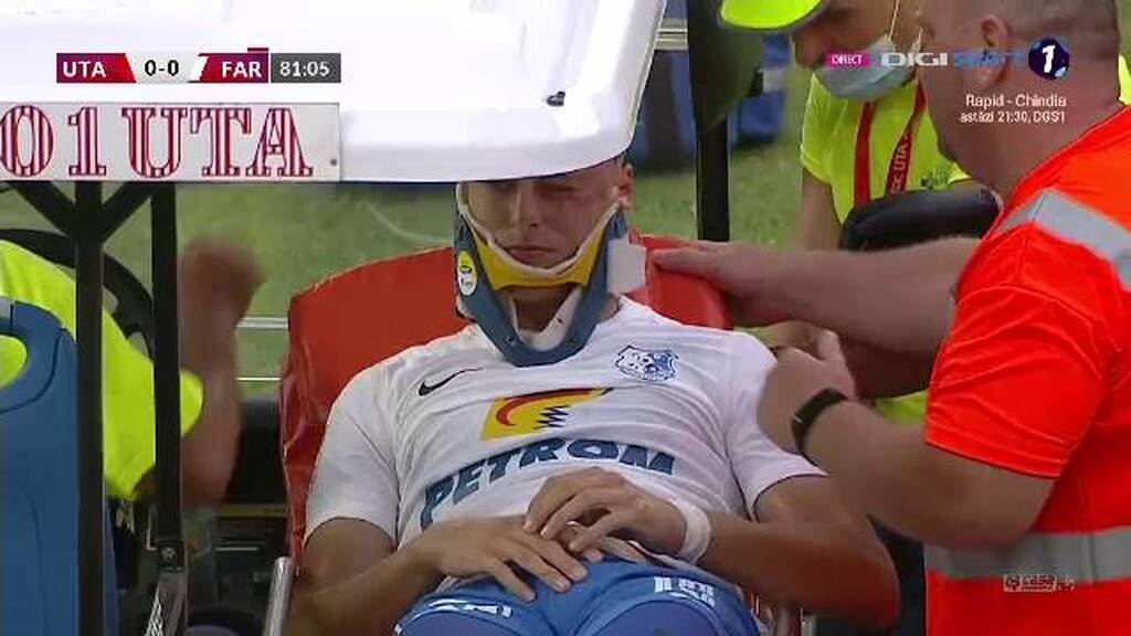 Τρομακτικός τραυματισμός ποδοσφαιριστή στη Ρουμανία - Δέχτηκε ισχυρό χτύπημα στο κεφάλι (video+photo