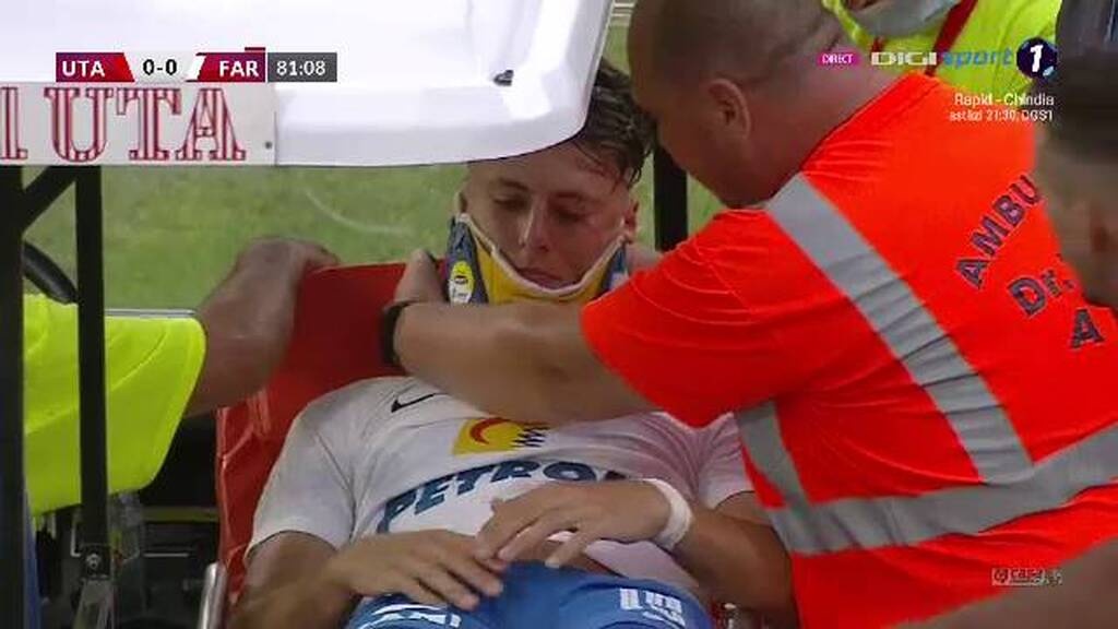 Τρομακτικός τραυματισμός ποδοσφαιριστή στη Ρουμανία - Δέχτηκε ισχυρό χτύπημα στο κεφάλι (video+photo