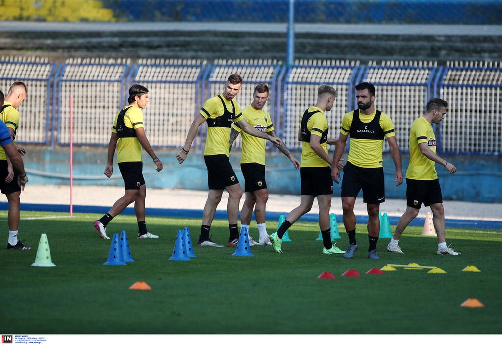 ΑΕΚ: Προπονήθηκε στο στάδιο Γκρμπάβιτσα (photos)