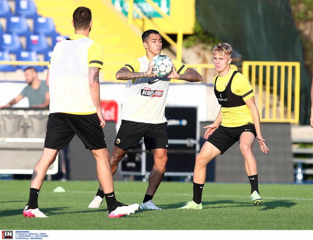 ΑΕΚ: Προπονήθηκε στο στάδιο Γκρμπάβιτσα (photos)